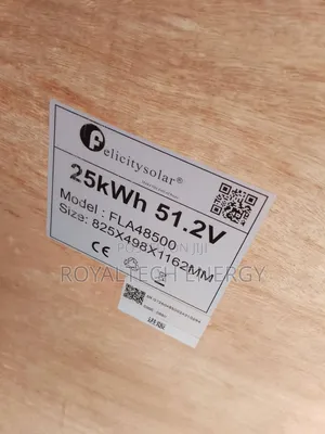 Felicity 25kwh Lithium Phosphate Battery 500ah