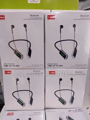 C Idea Bluetooth Led Neck Digital Display Headset