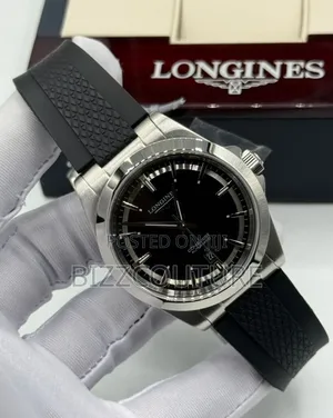 Original Longines Rubber Strap Watch Available In Store