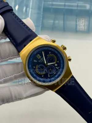 Original Swatch Leather Strap Watch Available In Store