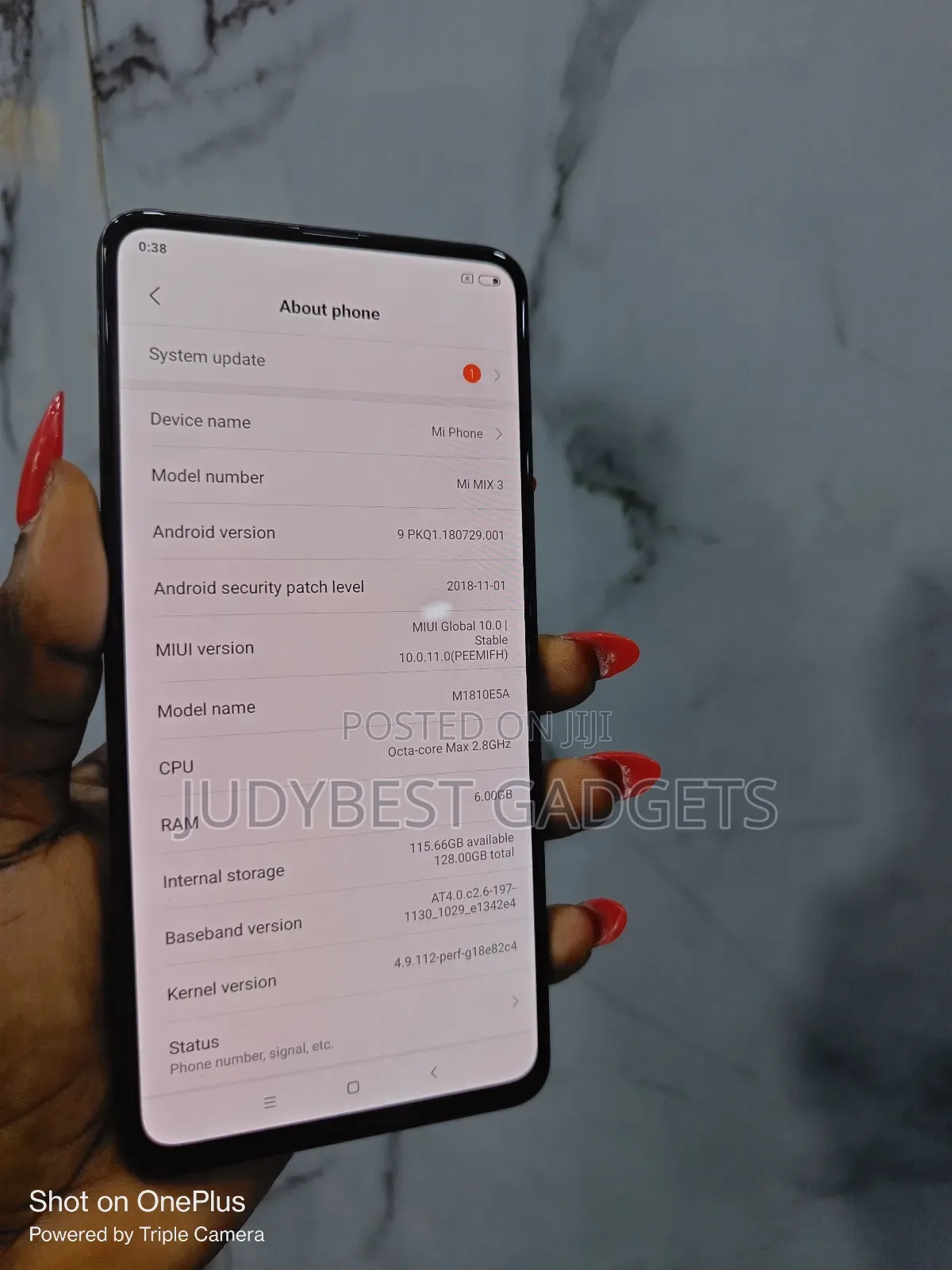 Xiaomi Mi Mix 3 128 GB Black