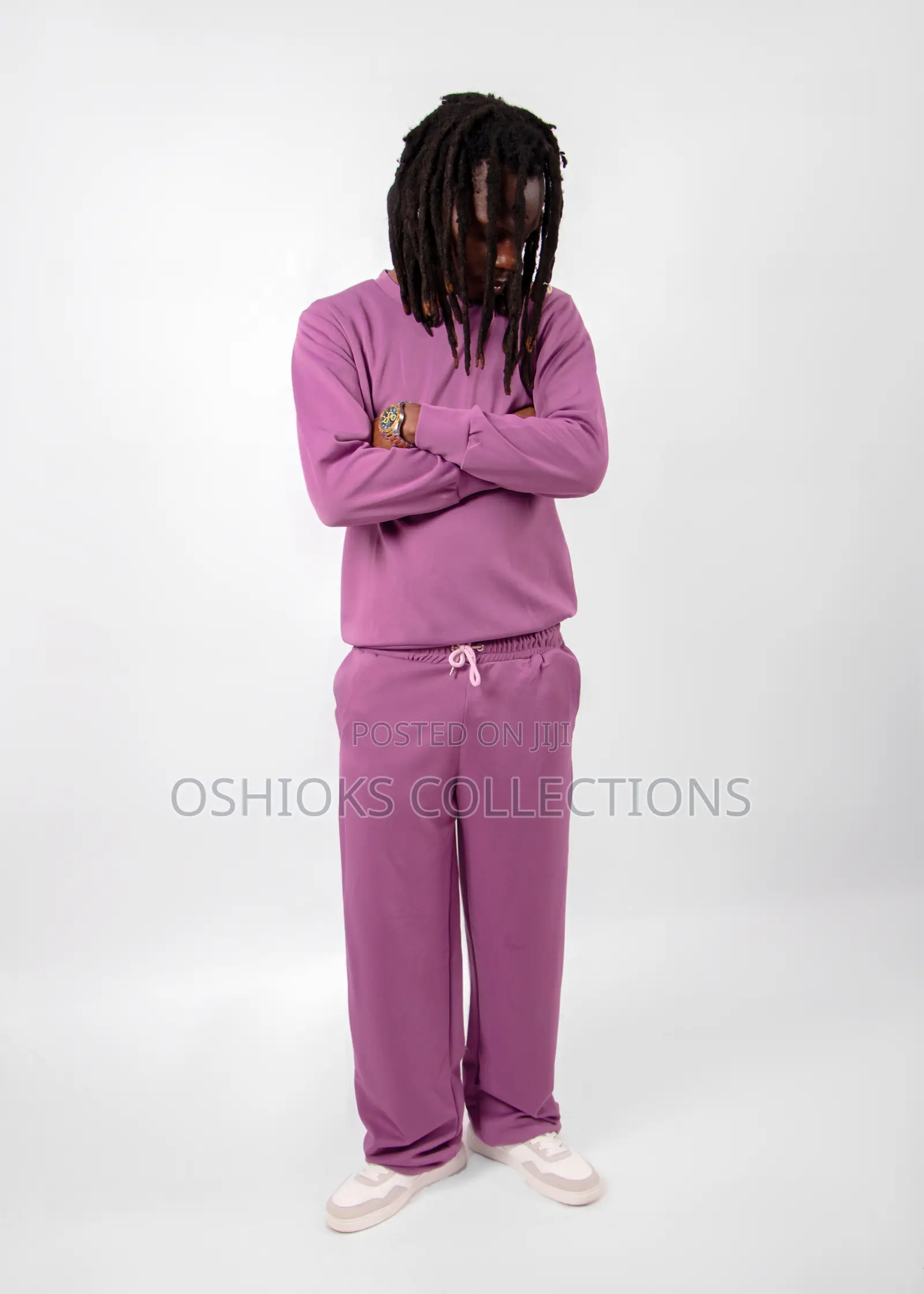 Sweatshirt and Wide-Leg Pant Set
