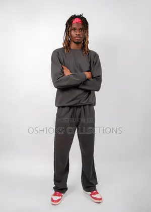 Sweatshirt and Wide-Leg Pant Set