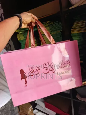 Carrier Bags With Ribbon Handle