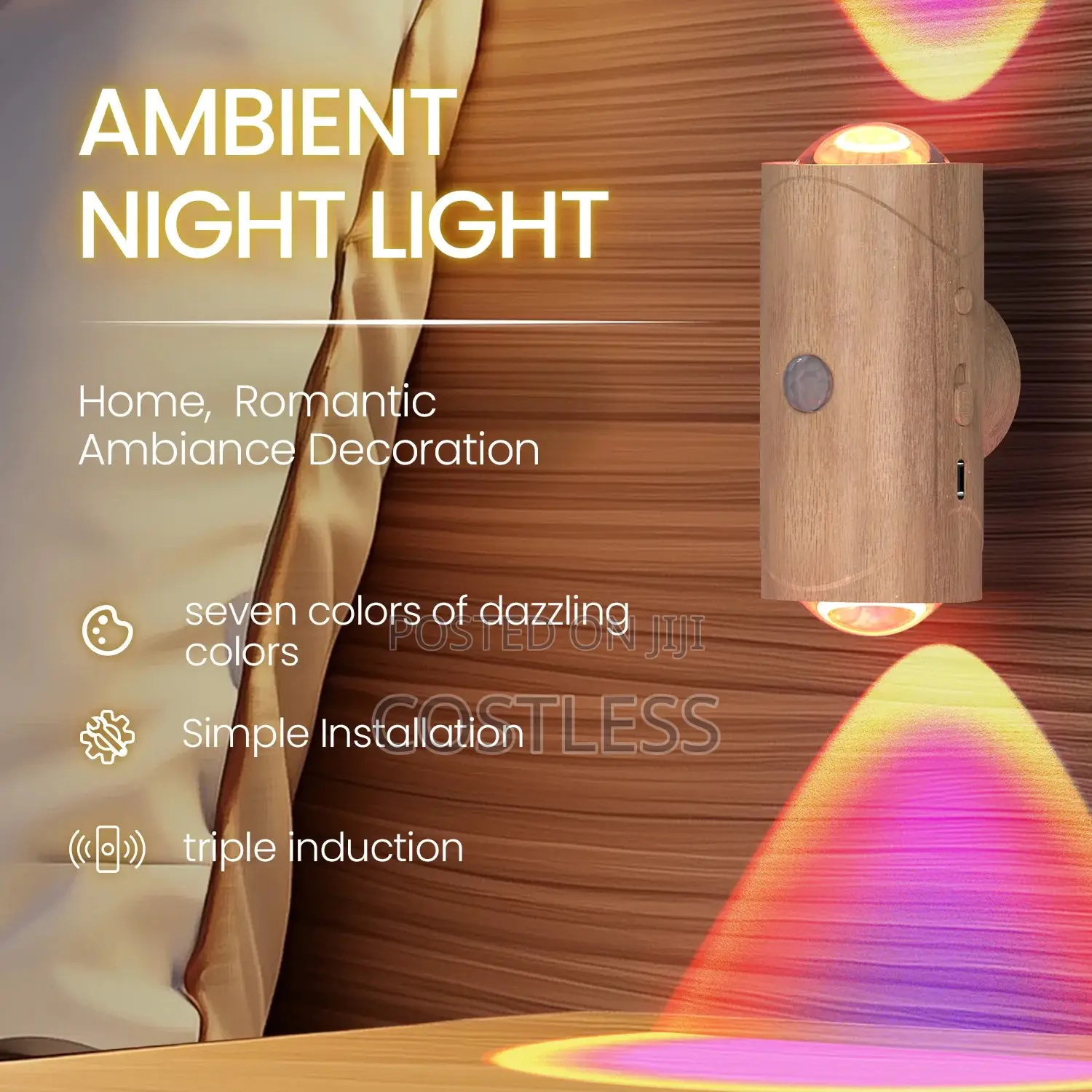 Smart Sensing Atmosphere Wall Lamp.