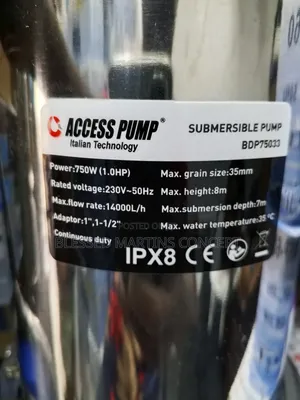 1hp Fountain Stainless Steel Submersible Pump,Also Used for Pond,Pools