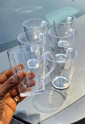 6 Piece Transparent Unbreakable Wine Cup