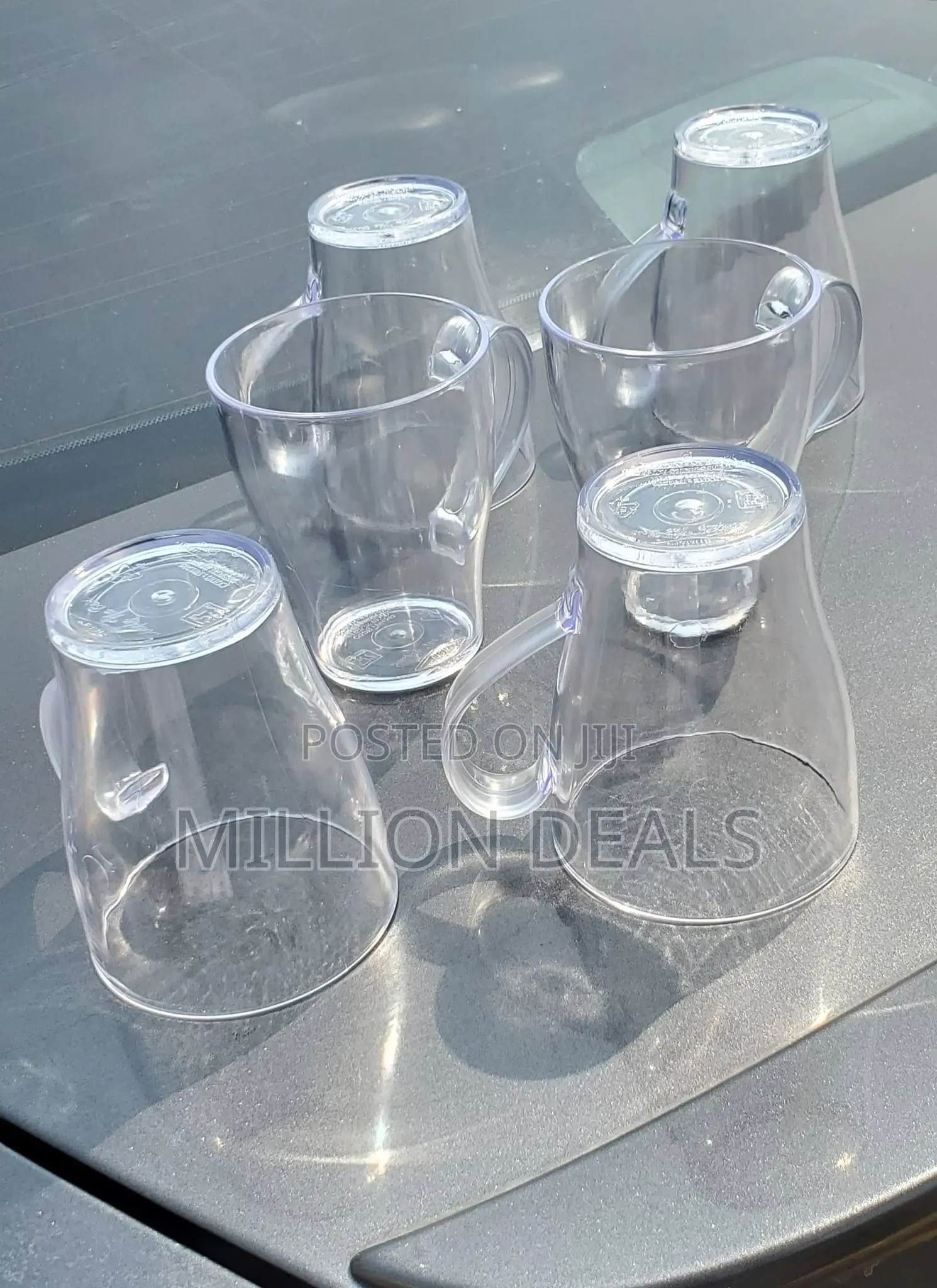 6 Piece Transparent Unbreakable Wine Cup