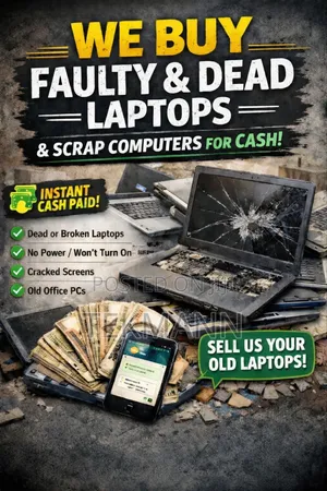 We Buy Scrap, Faulty, Used or Broken Laptop / Computer in Portharcourt