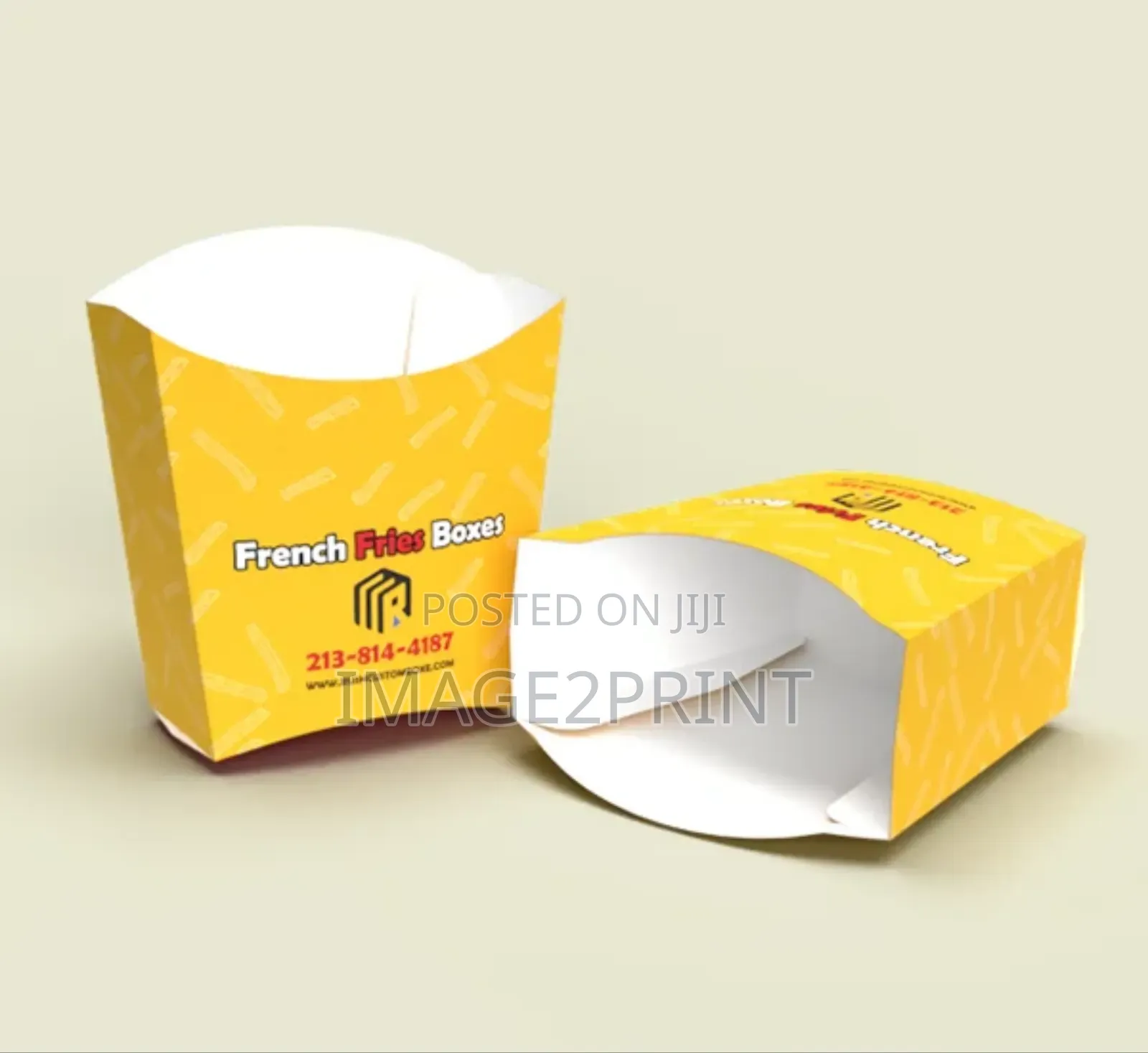 French Fries Box Printing