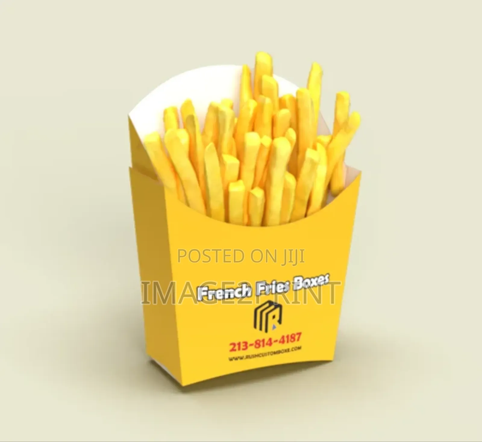 French Fries Box Printing