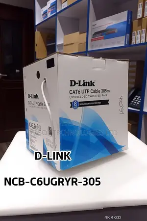 D-Link Cat6 Cable Rolls Pure Copper 23awg (Ncb-C6ugryr-305) 305mtrs