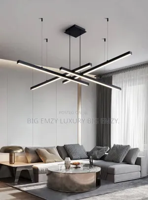 Geometric Linear Led Chandelier or Multi-Light Sticks Led Chandelier