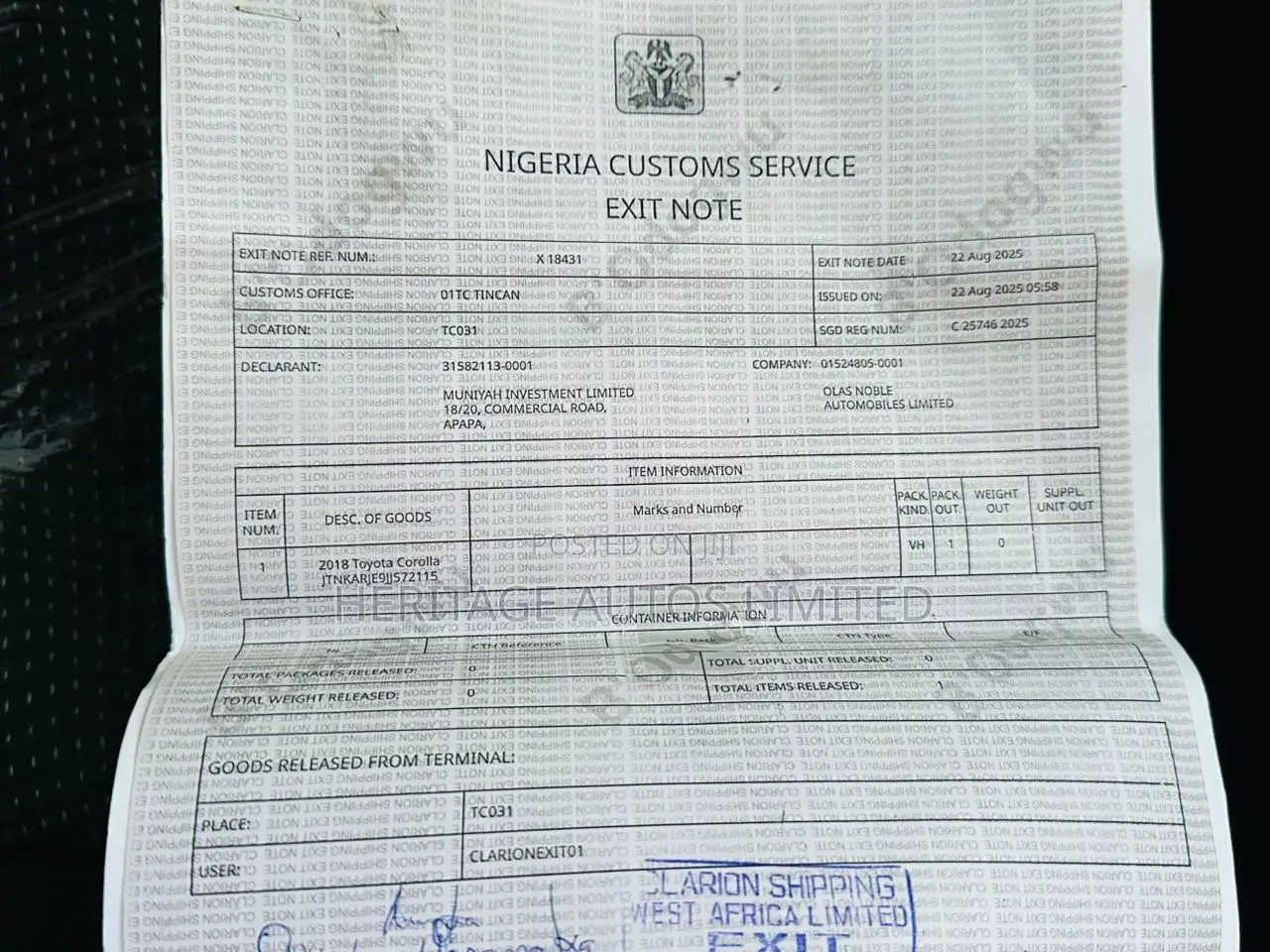 Toyota Corolla 2018 White