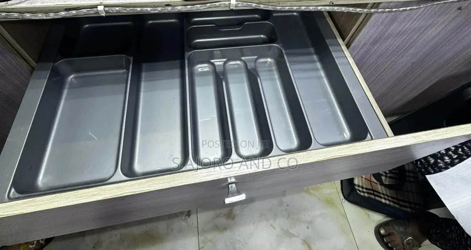 Built-in Cabinet Cutlery Tray, Pull-Out Kitchen Cutlery Rack 60cm,80cm