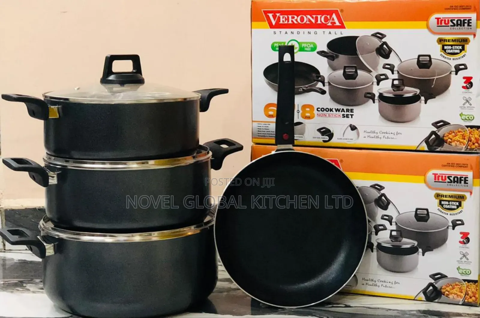 Veronica 7pcs Non-Stick Cookware Set