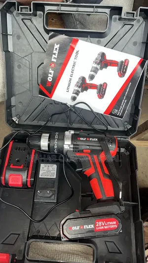 Wolf Flex Lithium Cordless Electric Drill – Rechargeable Power Tool
