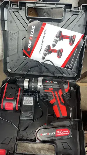Wolf Flex Lithium Cordless Electric Drill – Rechargeable Power Tool