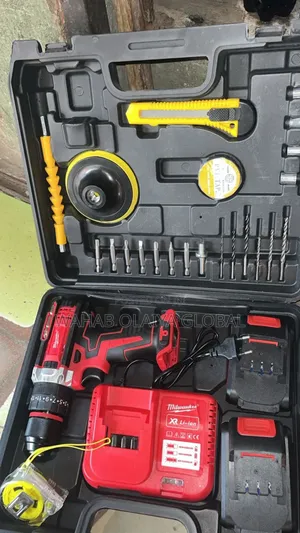 Cordless Electric Drill Tool Kit With Accessories Case