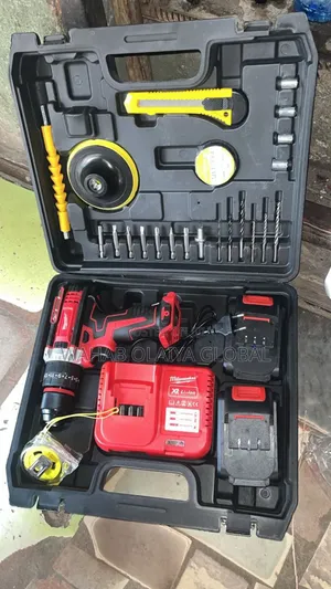 Cordless Electric Drill Tool Kit With Accessories Case