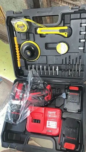 Cordless Electric Drill Tool Kit With Accessories Case