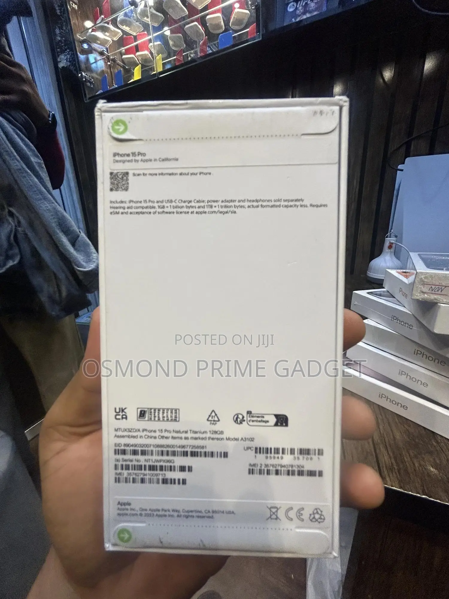 New Apple iPhone 15 Pro 128 GB Black