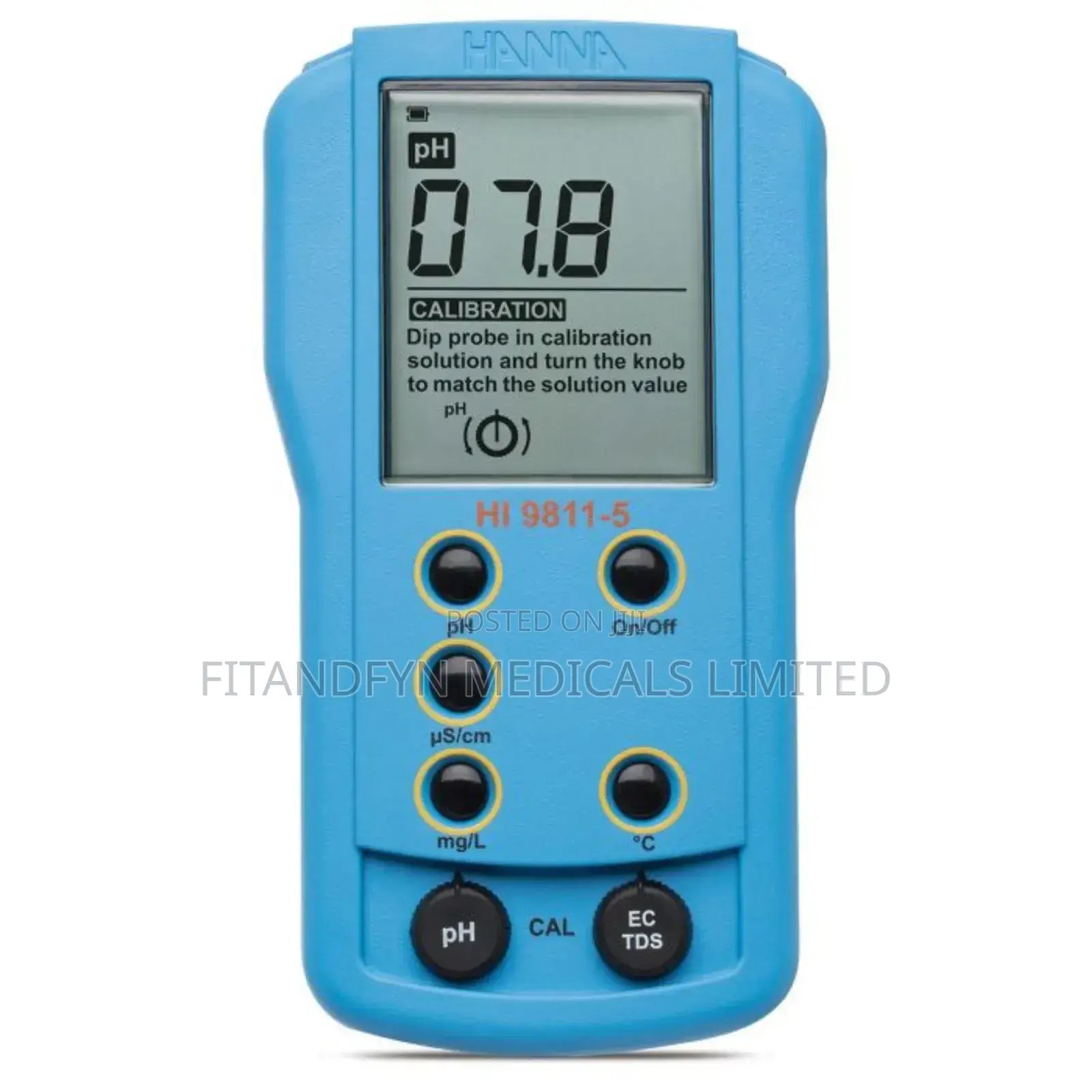 Hannah Ph,Ec,Tds And Temperature Meter( Multiparameter )