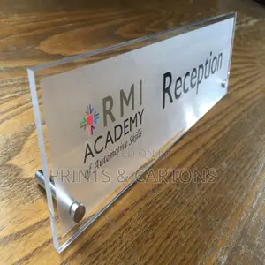 Office Acrylic Desk Sign Printing