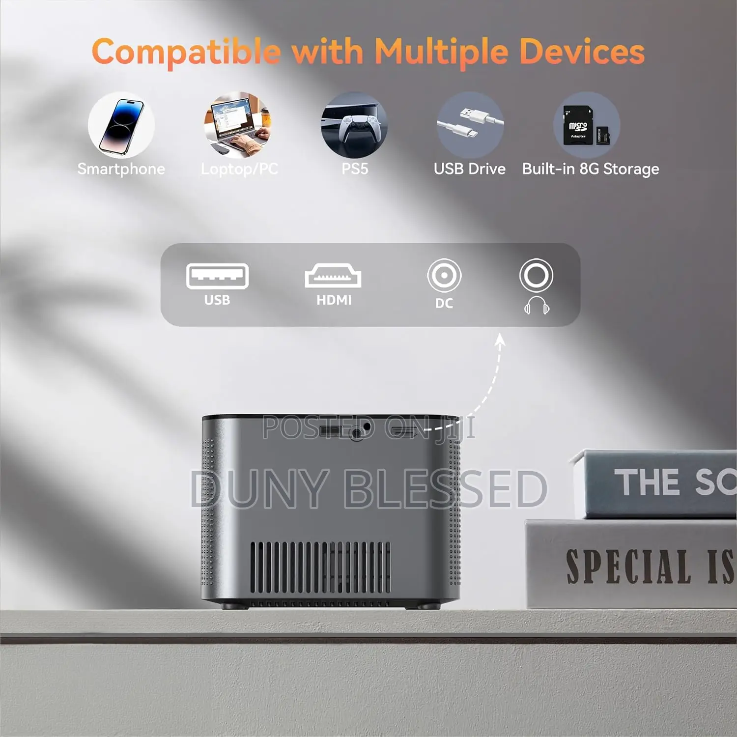 Aubor Projector With Wifi and Bluetooth