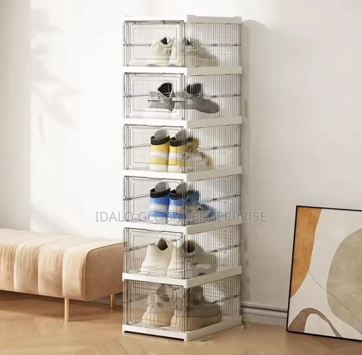 Foldable 6-Layer Shoe Storage Rack
