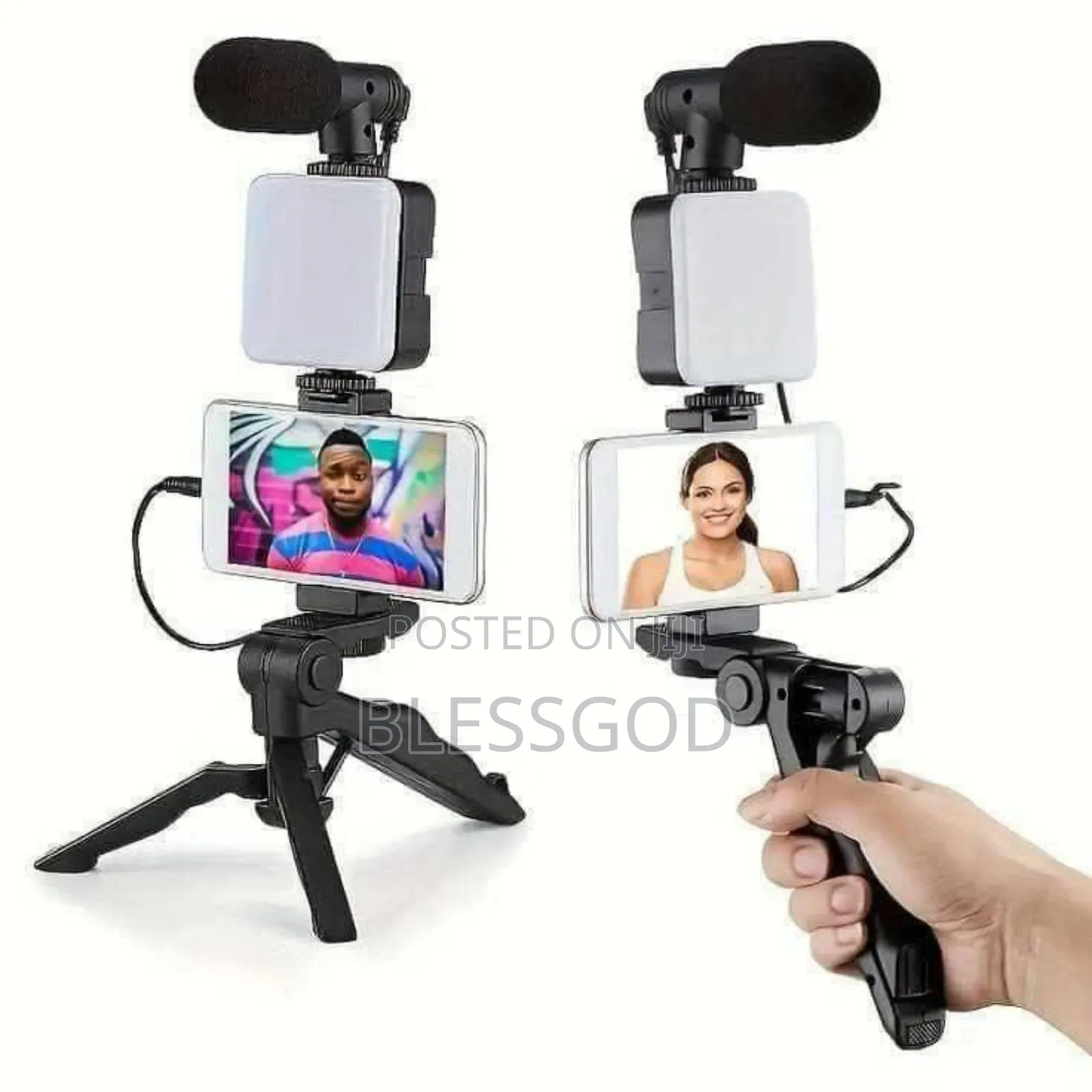 Phone Stand With Light and Microphone