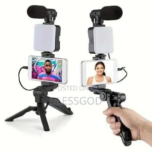 Phone Stand With Light and Microphone