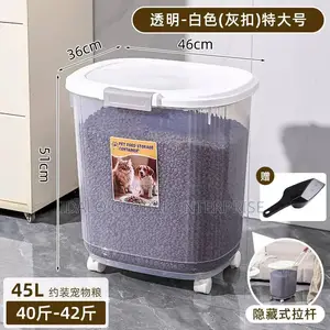 45l Grain Storage Container With Wheels