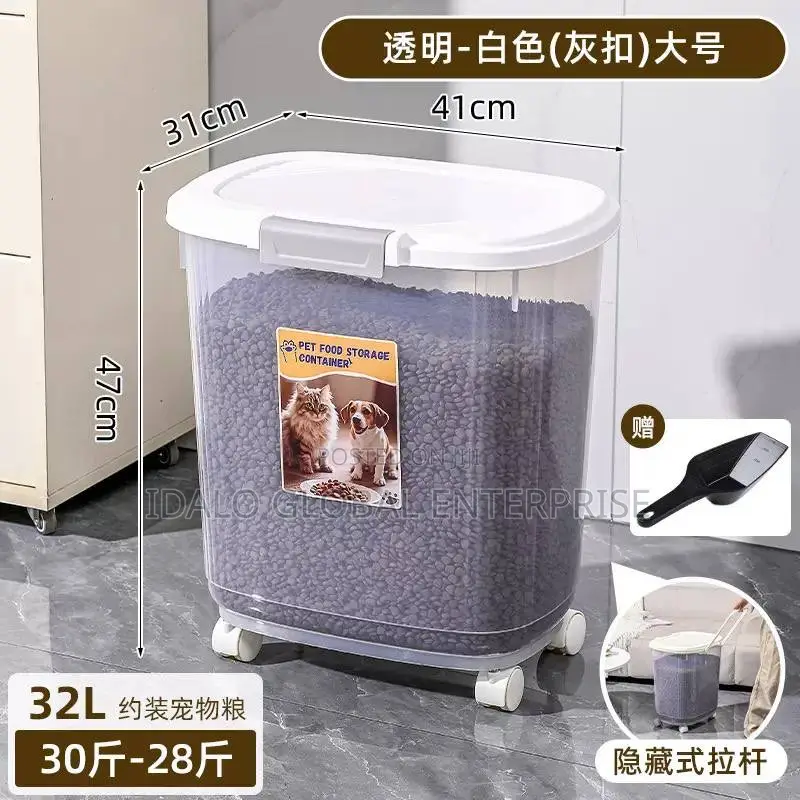 45l Grain Storage Container With Wheels