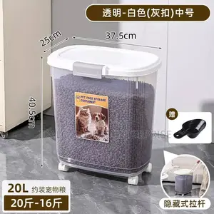 45l Grain Storage Container With Wheels