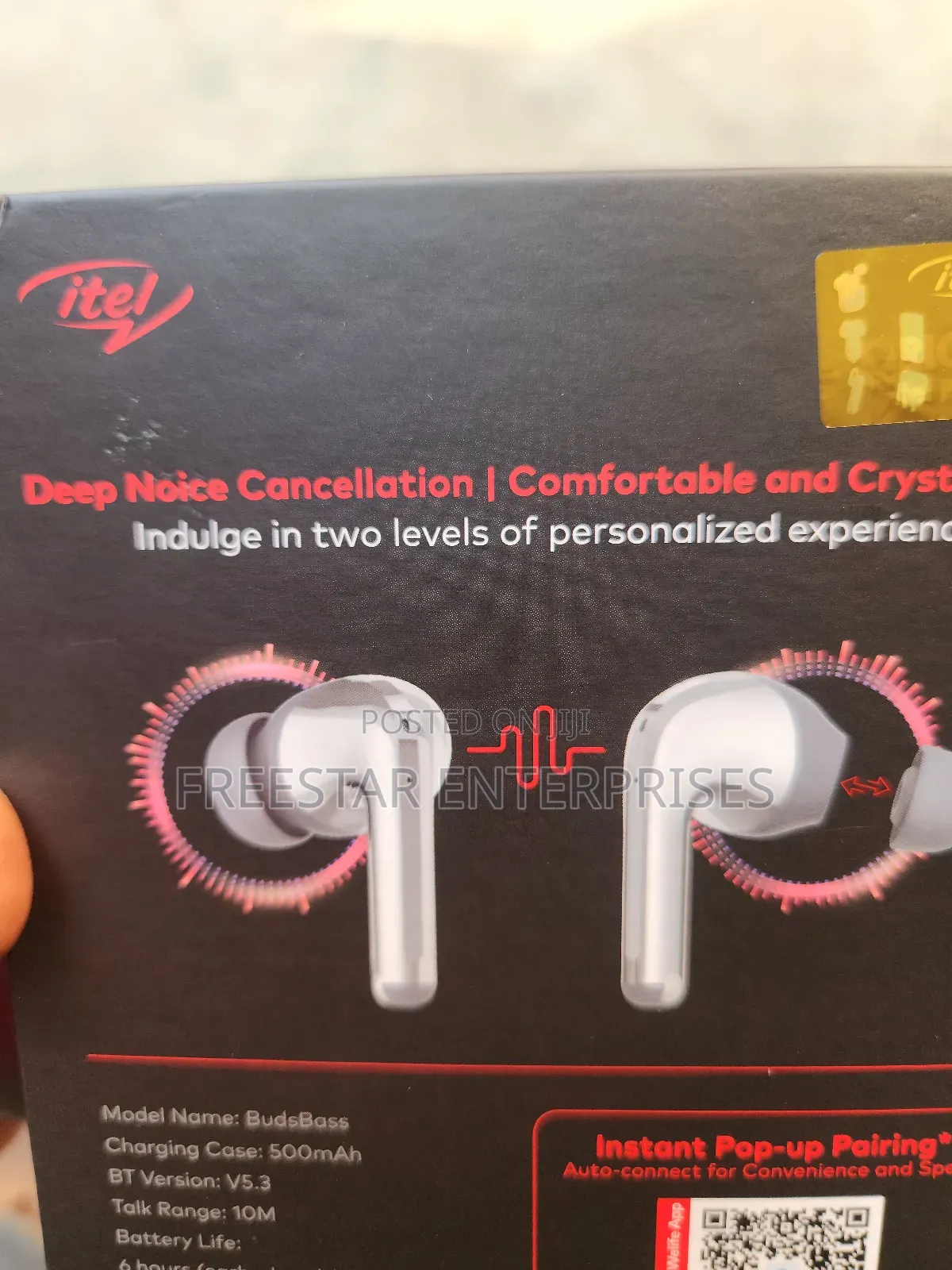 Itel Budsfire Bluetooth Earbud. Itel Enc Bluetooth.