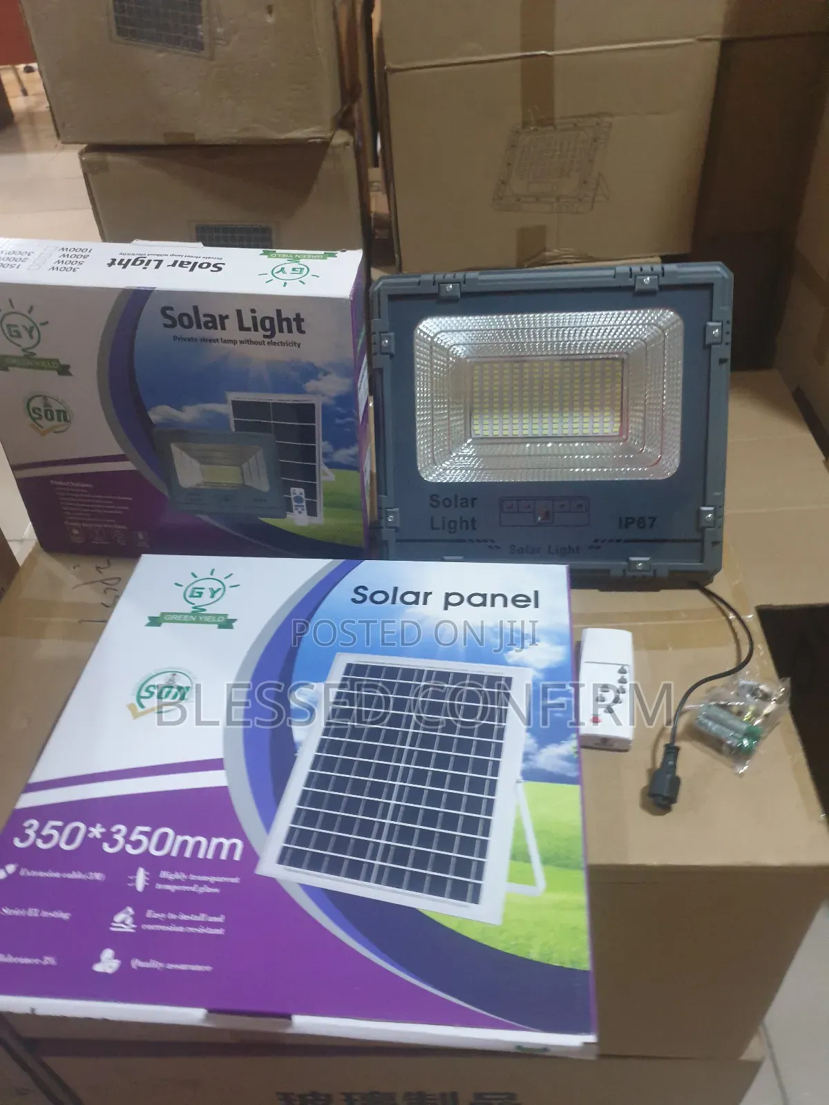 300w Solar Floodlight Gy 300 With Remote Control