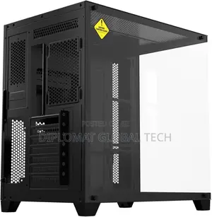 Acegeek R425 Pro Black Atx Gaming Case With Type-C Dual Tempered
