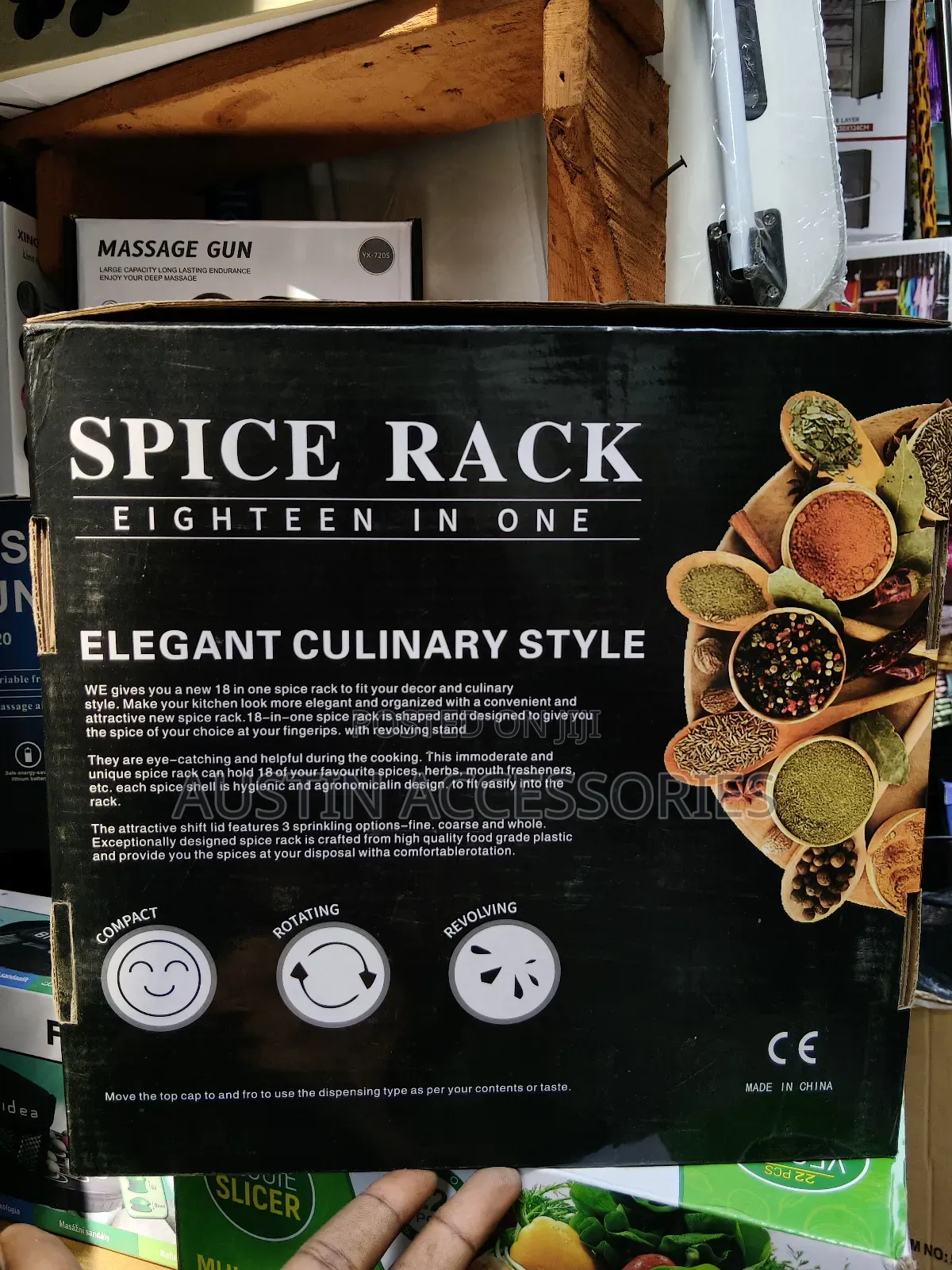 Spice Rack 18 Jar Rotating Spice Rack