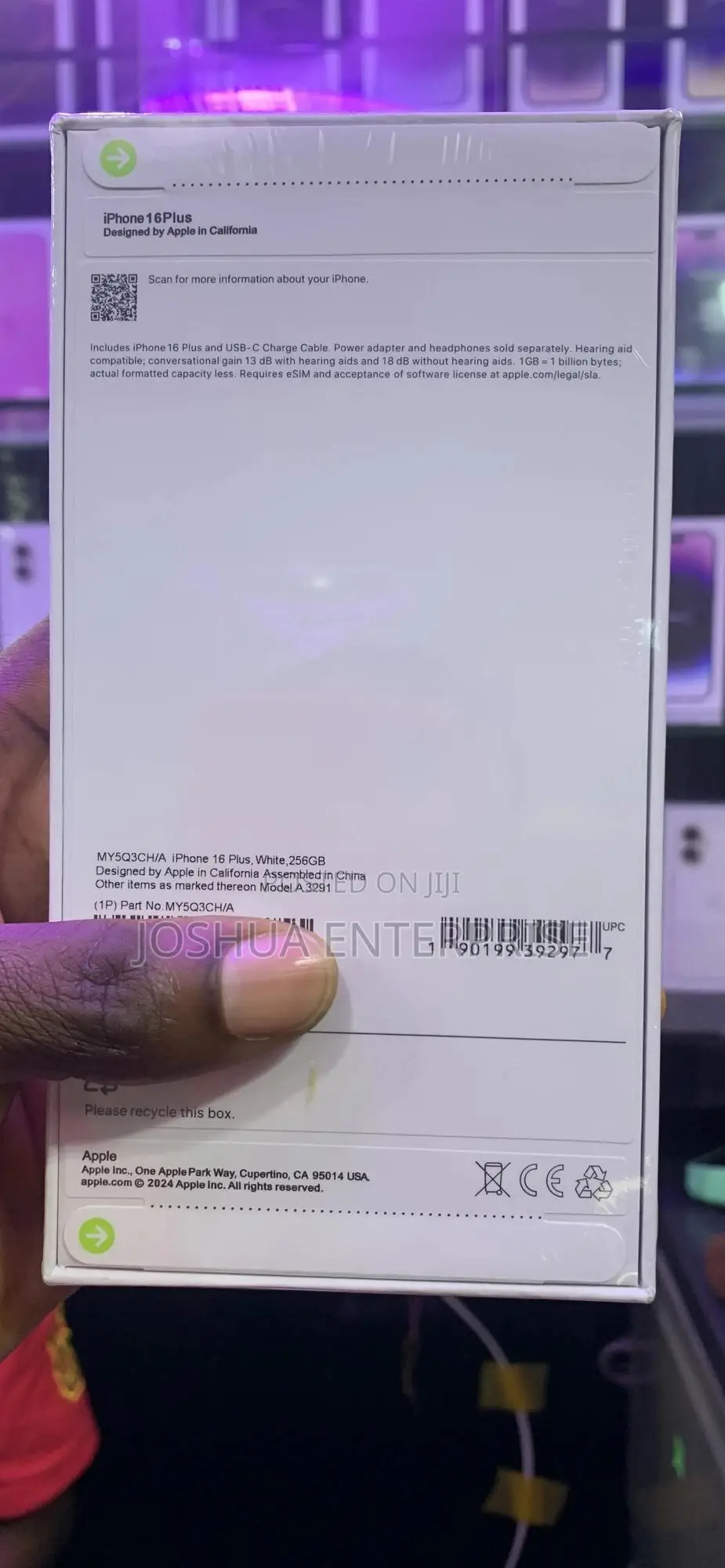 New Apple iPhone 16 Plus 256 GB White