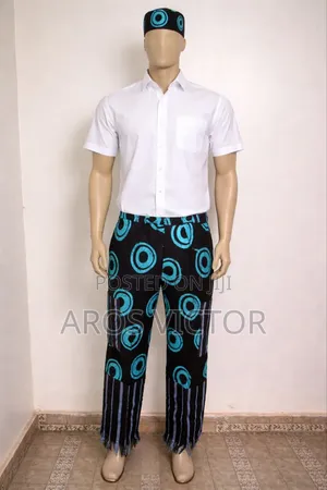 Ankara and Aso Oke Pant Trouser