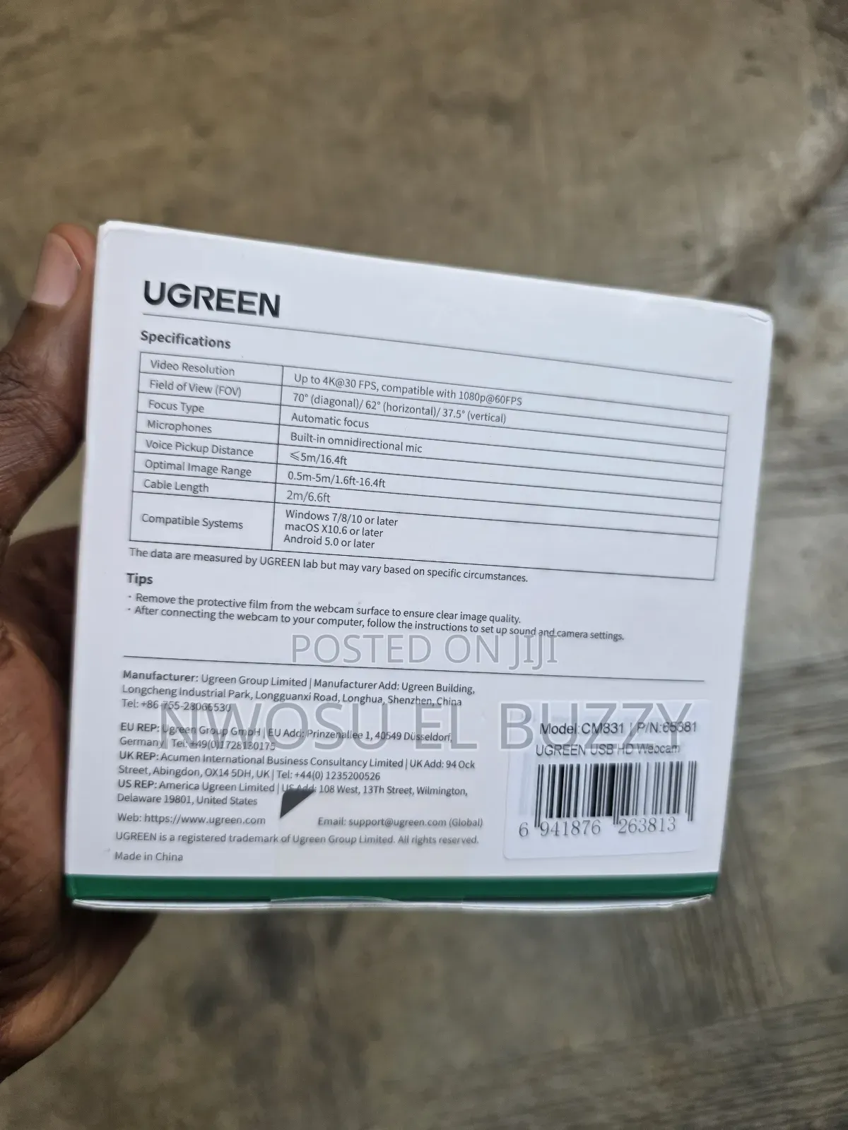 Ugreen Usb Ultra Hd Webcam