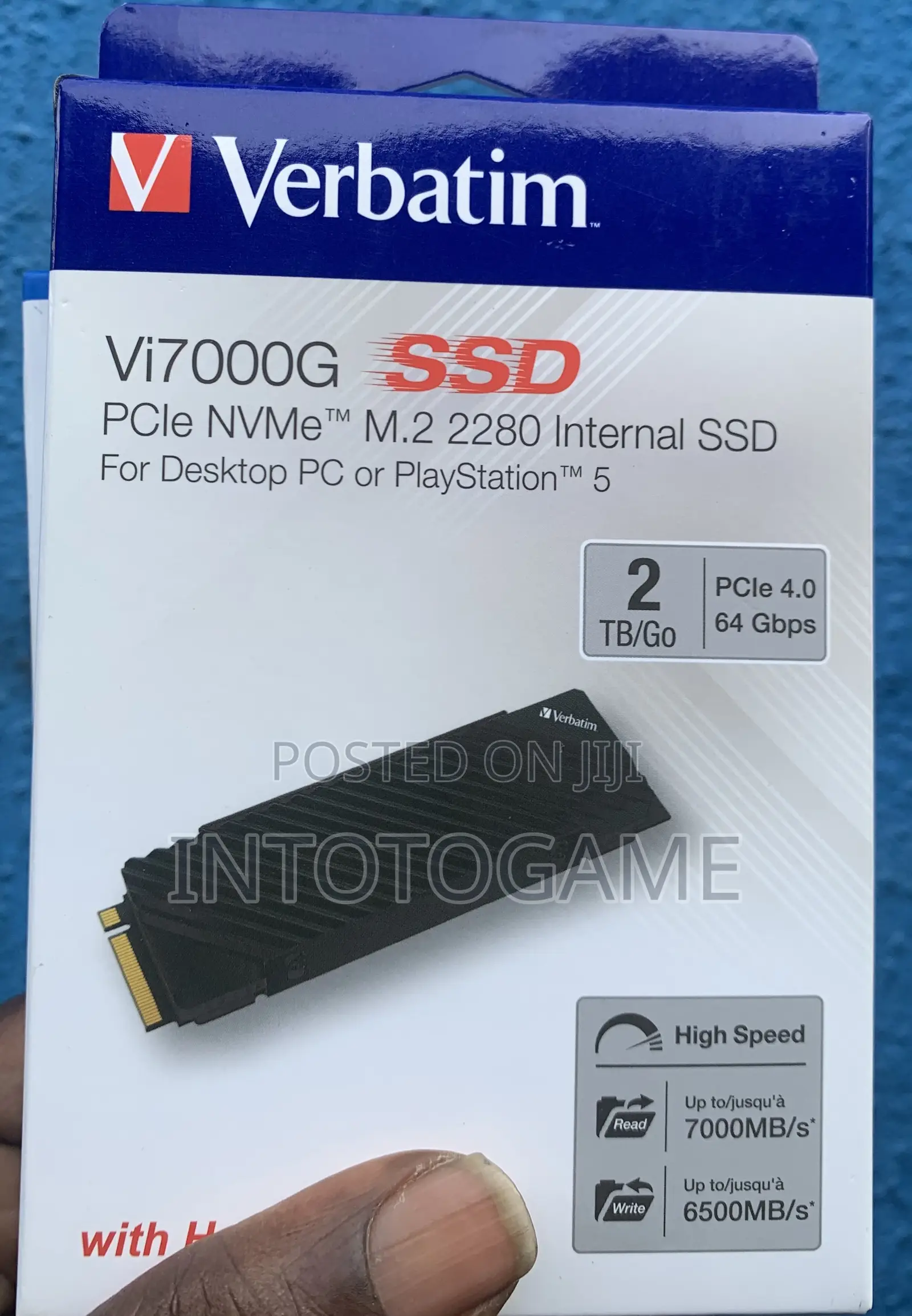 Playstation 2tb Ssd Verbatim Int For Ps5 Game Drive