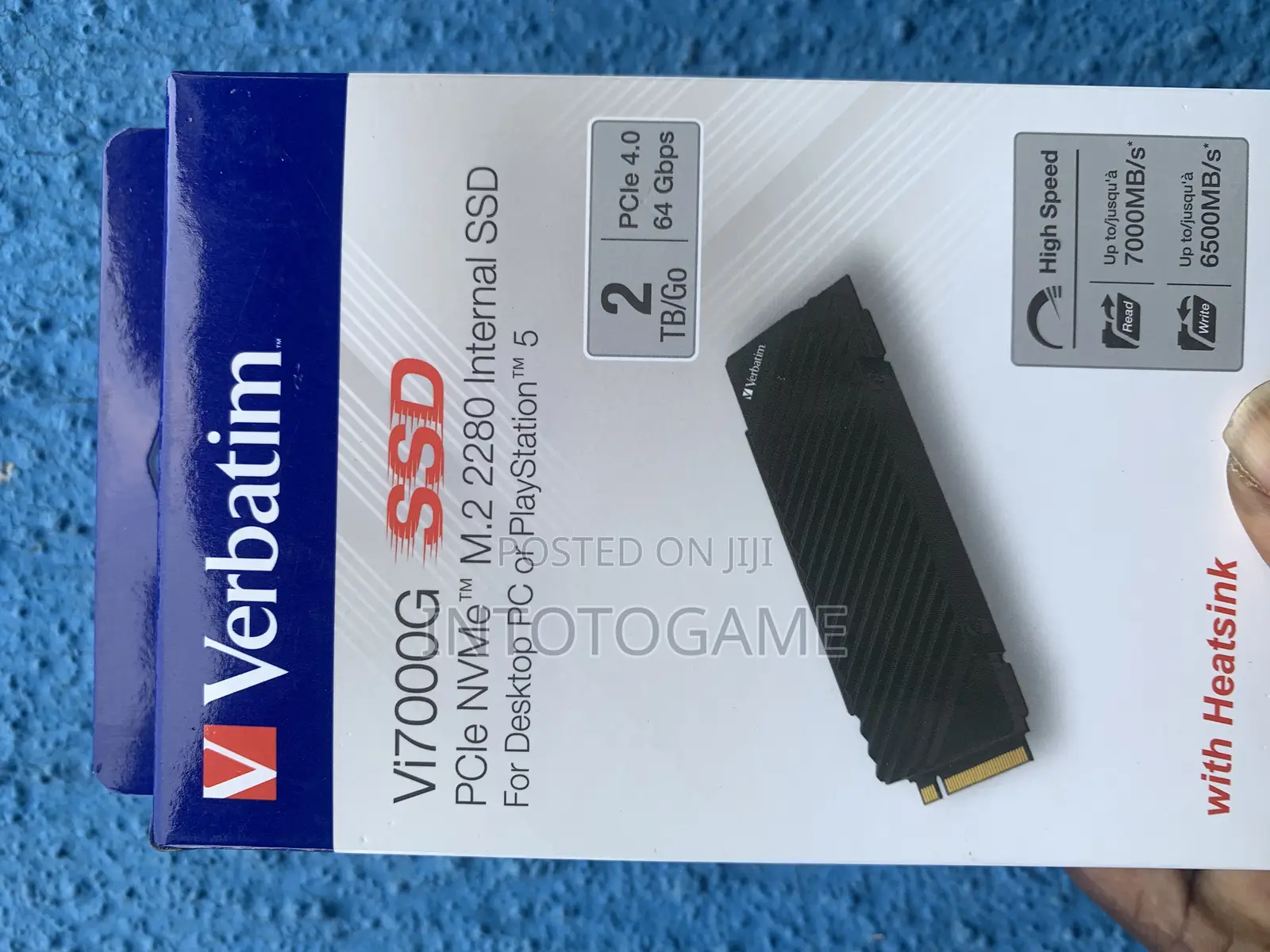 Playstation 2tb Ssd Verbatim Int For Ps5 Game Drive