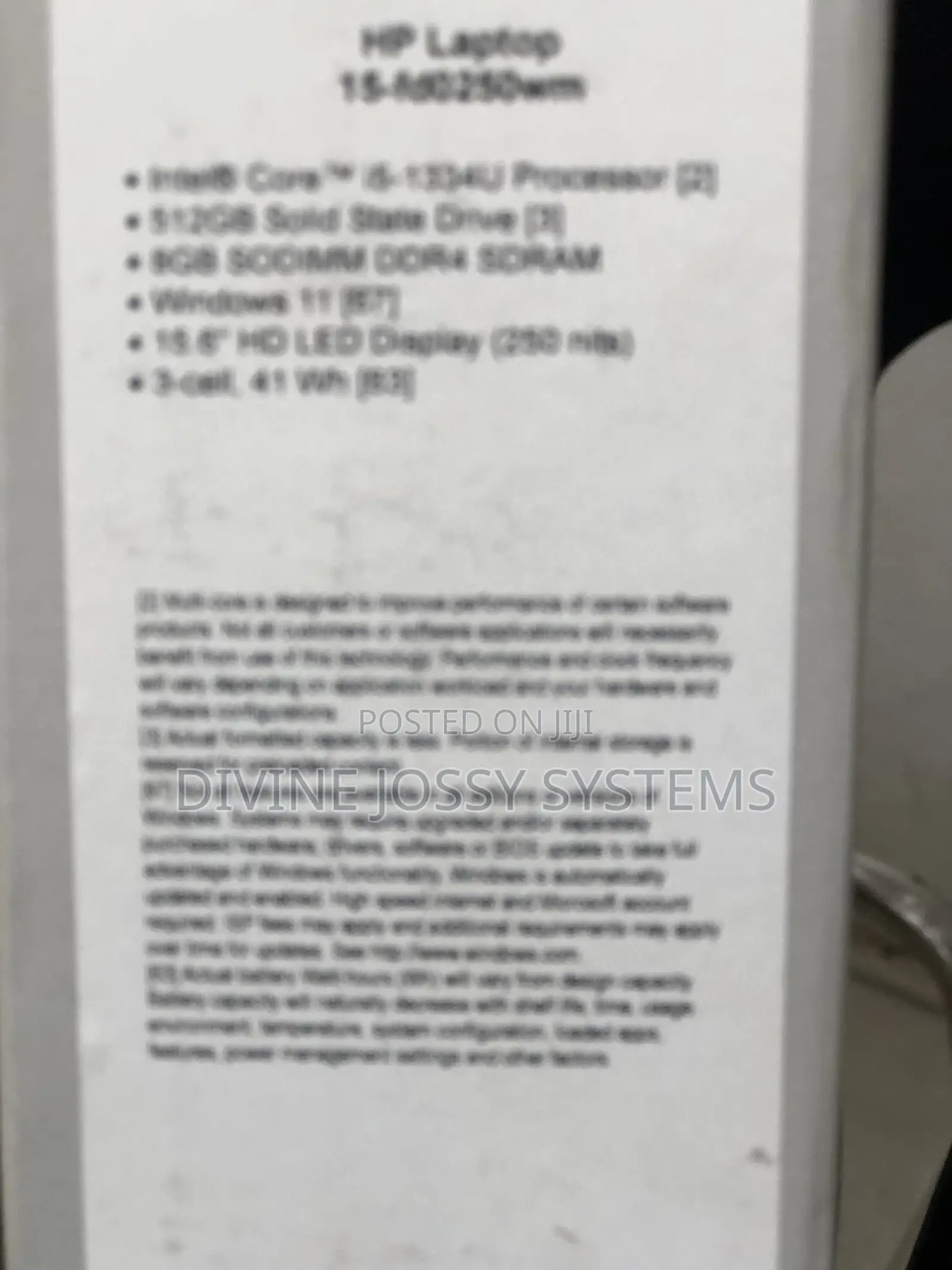 New Laptop HP 15 8GB Intel Core I5 SSD 512GB