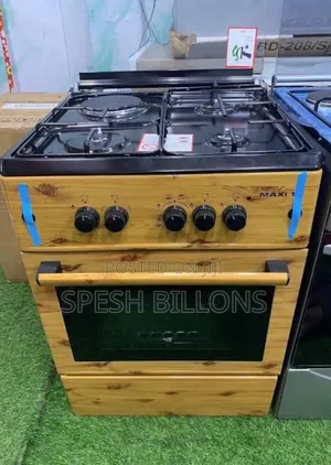 Original Maxi 60×60 Gas Cooker| Oven + 3 Burners 1 Electric Cooker