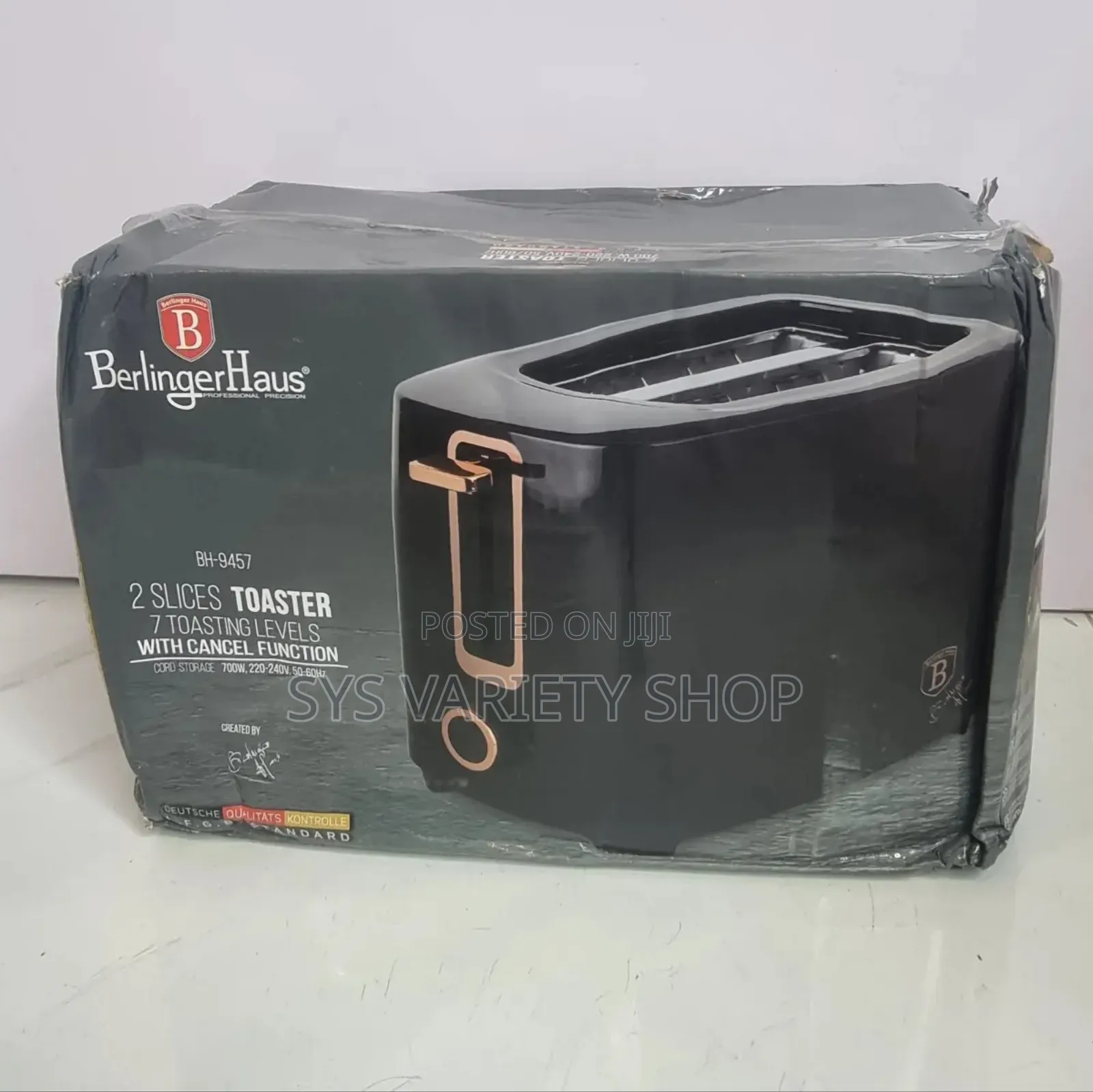 2 Slices Toaster Berlingerhaus