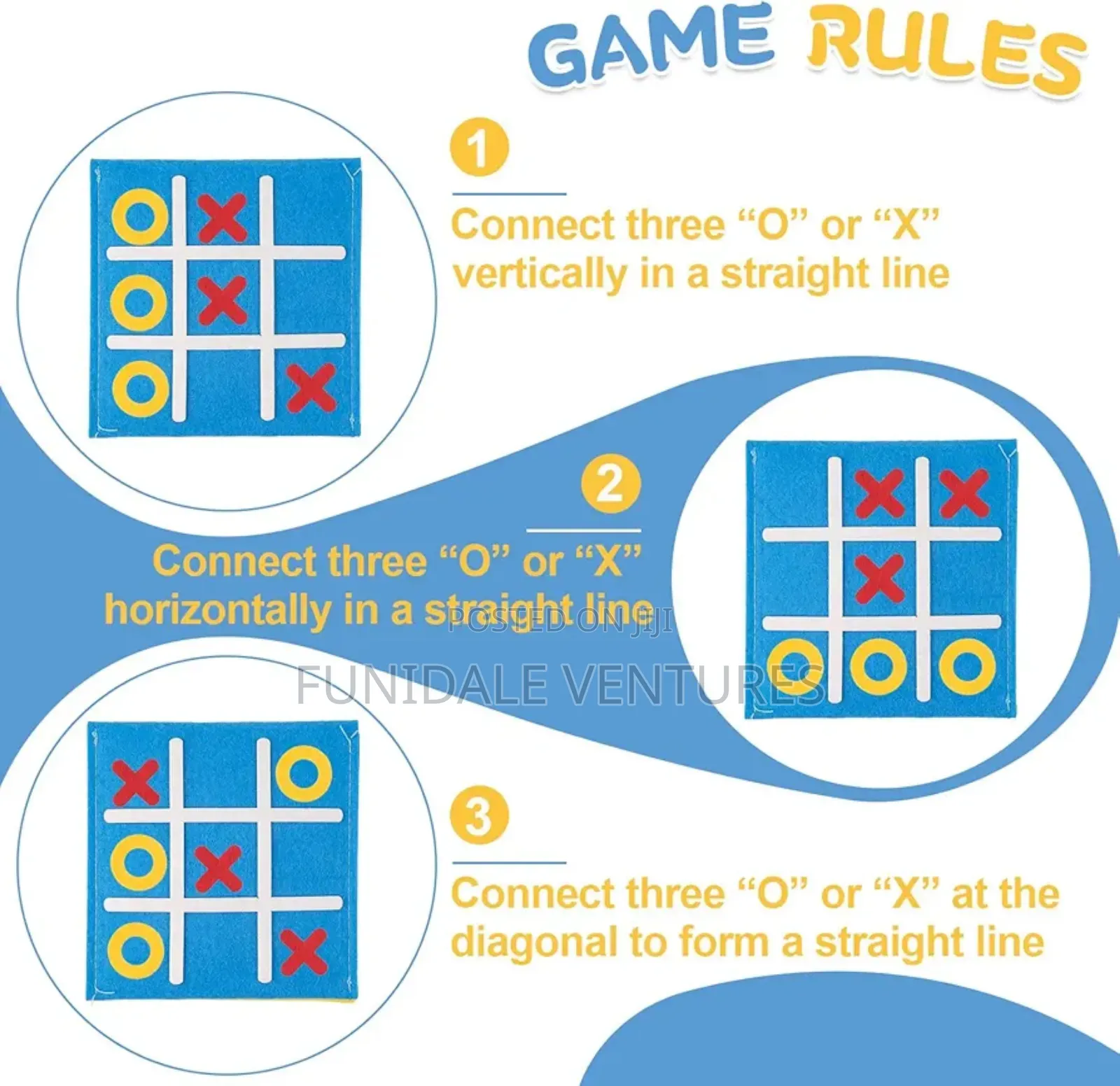 24pcs Tic Tac Toe Game