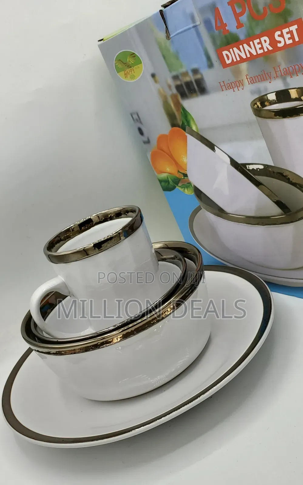 4 Pieces Unique Breakable Dinner Sets