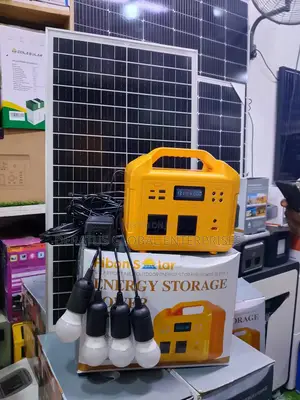 500w Solar Generator With 100w Solar Panel Also Comes With 4 Bulb